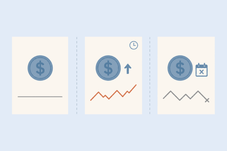 Illustration comparing spot, perpetual, and futures trading strategies for investors.
